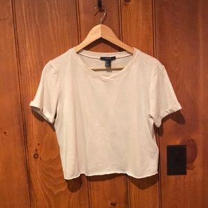 Size Small Forever21 cream crop top